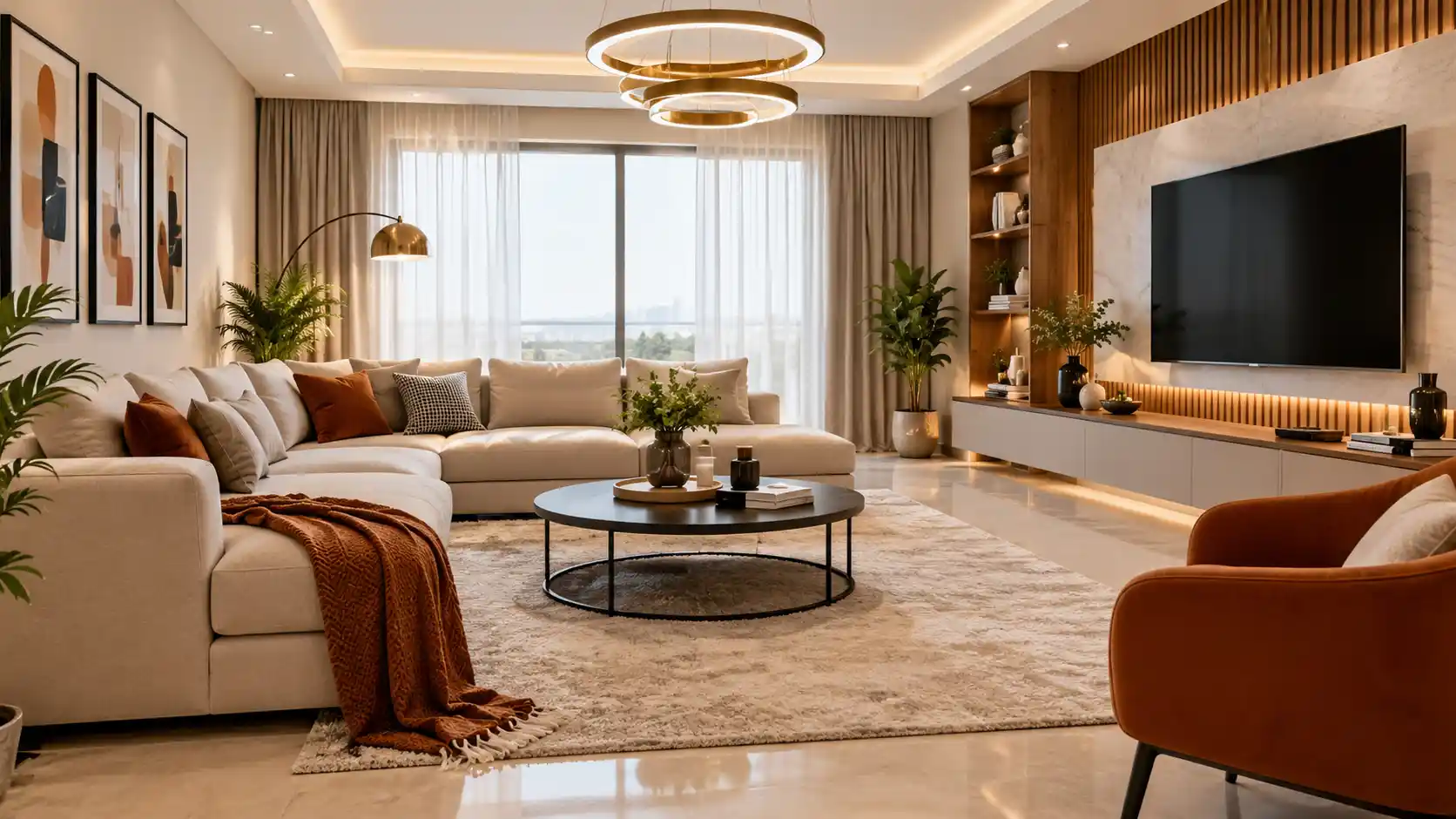 Decorer salon moderne