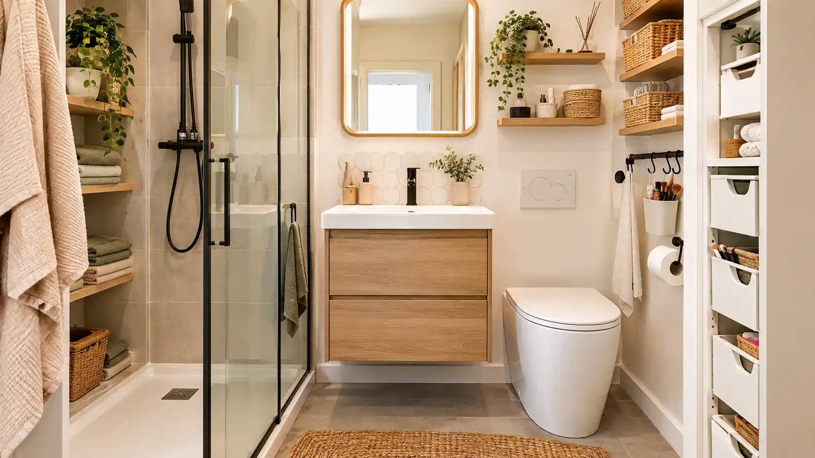 Ranger petite salle de bain